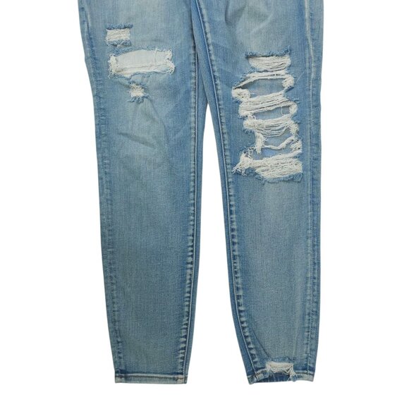 American Eagle Next Level Stretch Jegging Womens 6 Denim Jeans Distressed Ripped - Picture 10 of 15